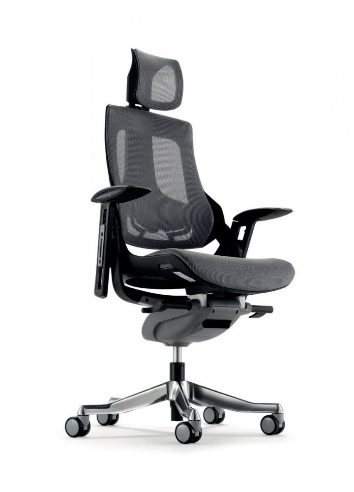 SEDIA WOW Cromo Rete Grigia - Nera Foto prodotto